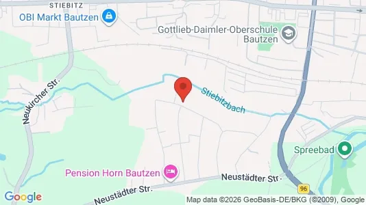 Apartments for rent i Bautzen - kort over placeringen