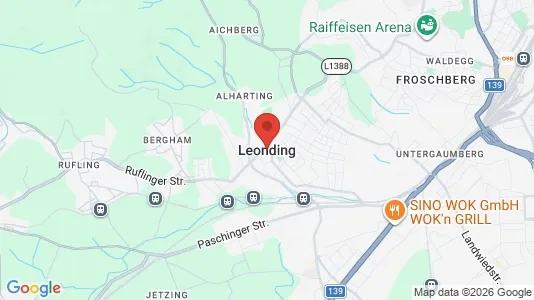 Apartments for rent i Leonding - kort over placeringen