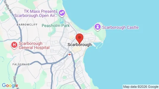 Houses for rent i Scarborough - North Yorkshire - kort over placeringen