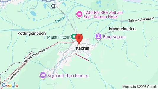 Apartments for rent i Kaprun - kort over placeringen