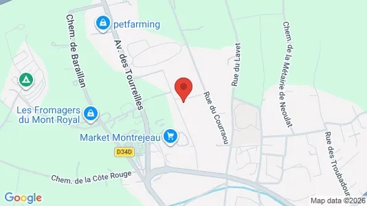 Apartments for rent i Saint-Gaudens - kort over placeringen