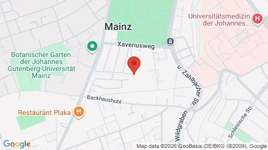 Apartments for rent i Mainz - kort over placeringen