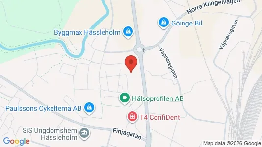 Apartments for rent i Hässleholm - kort over placeringen