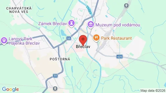 Apartments for rent in Břeclav - Photo from Google Street View