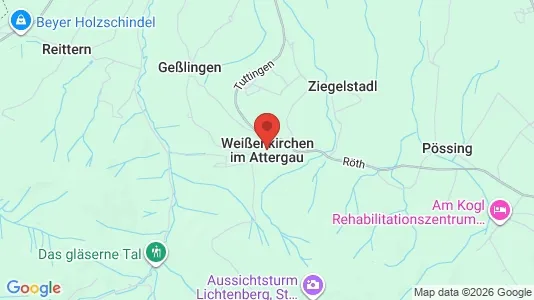 Apartments for rent i Weißenkirchen im Attergau - kort over placeringen
