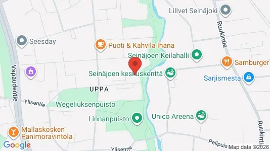 Apartments for rent i Seinäjoki - kort over placeringen