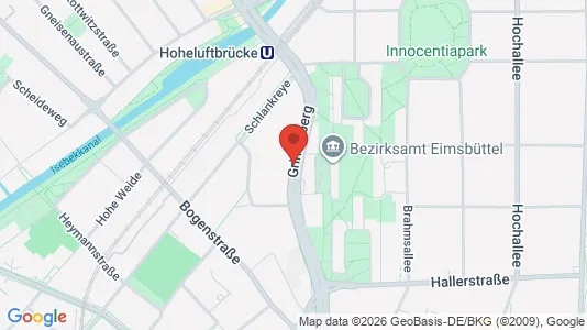 Apartments for rent i Hamburg Eimsbuttel - kort over placeringen