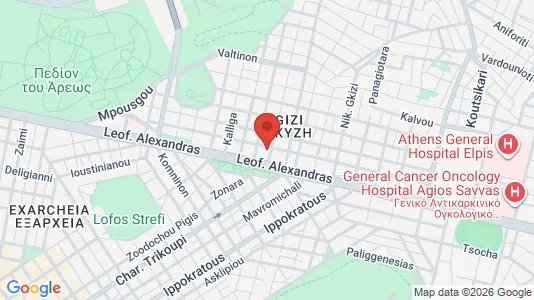 Apartments for rent i Athens Ampelokipoi - kort over placeringen