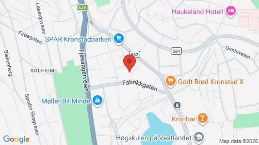 Apartments for rent i Bergen Årstad - kort over placeringen