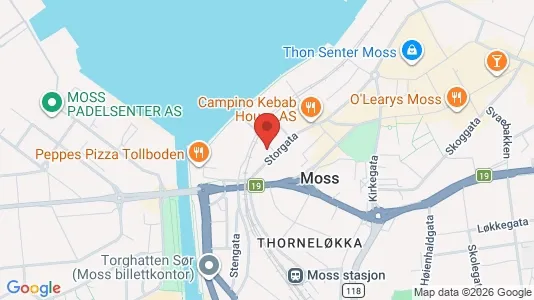 Apartments for rent i Moss - kort over placeringen