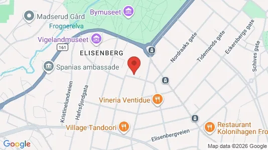 Apartments for rent i Oslo Frogner - kort over placeringen