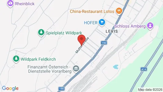 Apartments for rent i Feldkirch - kort over placeringen