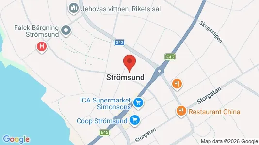 Apartments for rent i Strömsund - kort over placeringen