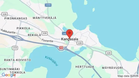 Apartments for rent i Kangasala - kort over placeringen