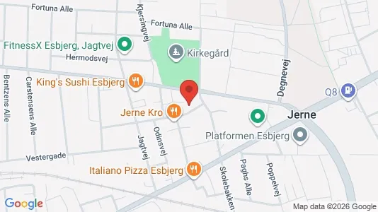 Apartments for rent i Esbjerg Ø - kort over placeringen