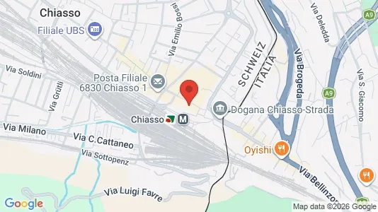 Apartments for rent i Mendrisio - kort over placeringen