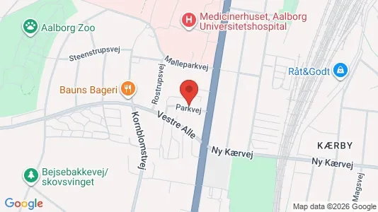 Apartments for rent i Aalborg Center - kort over placeringen