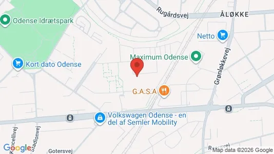 Apartments for rent i Odense V - kort over placeringen