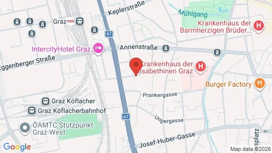 Apartments for rent i Graz - kort over placeringen
