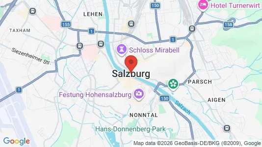 Houses for rent i Salzburg - kort over placeringen