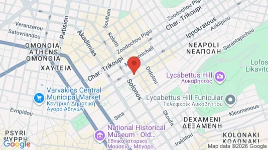 Apartments for rent i Athens Exarchia - kort over placeringen