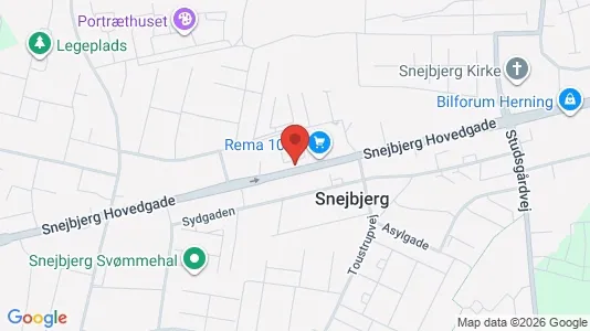 Apartments for rent i Herning - kort over placeringen