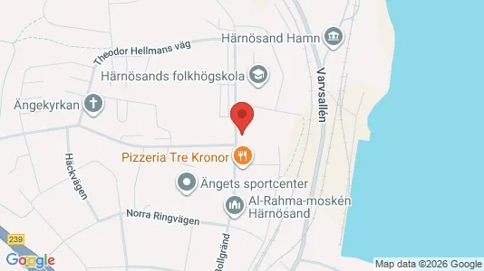 Apartments for rent i Härnösand - kort over placeringen