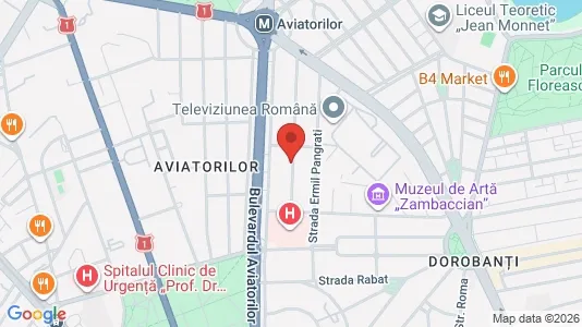 Apartments for rent i Bucharest - Sectorul 1 - kort over placeringen