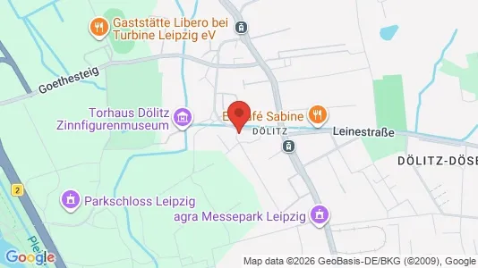 Apartments for rent i Leipzig - kort over placeringen