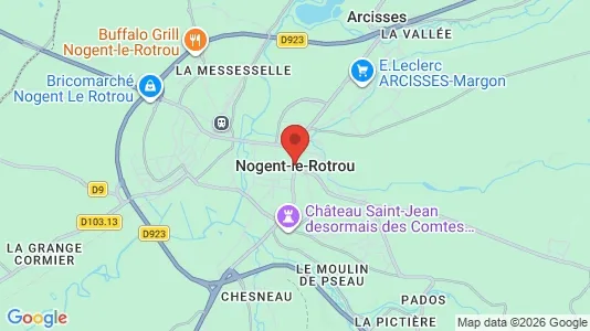 Apartments for rent i Nogent-le-Rotrou - kort over placeringen
