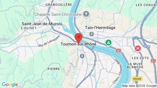 Houses for rent i Tournon-sur-Rhône - kort over placeringen