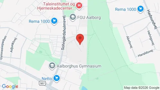 Apartments for rent i Aalborg Center - kort over placeringen