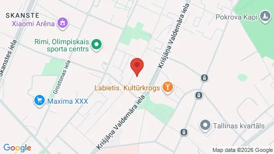 Apartments for rent i Riga Centrs - kort over placeringen