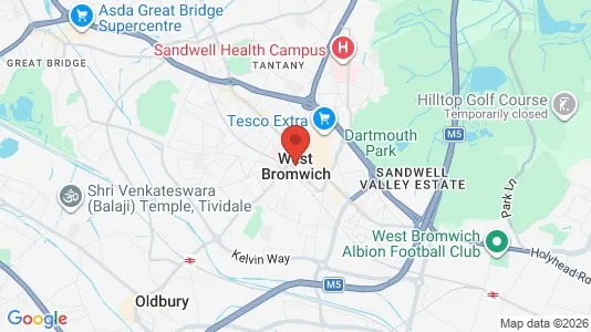 Houses for rent i West Bromwich - West Midlands - kort over placeringen