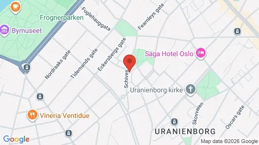 Apartments for rent i Oslo Frogner - kort over placeringen