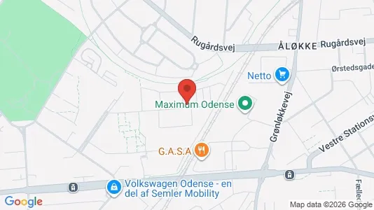Apartments for rent i Odense V - kort over placeringen