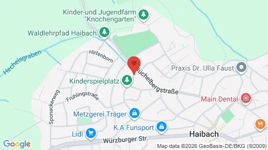 Apartments for rent i Aschaffenburg - kort over placeringen