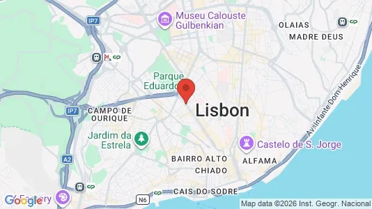 Apartments for rent i Lisboa Santo António - kort over placeringen