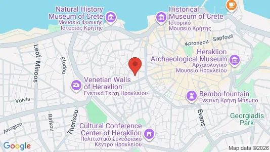Apartments for rent i Heraklion - kort over placeringen