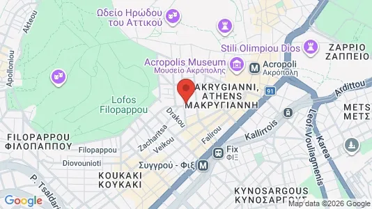 Apartments for rent i Athens Akropoli - kort over placeringen