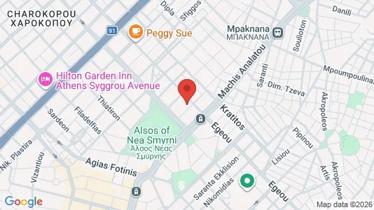 Apartments for rent i Ano Nea Smyrni - kort over placeringen