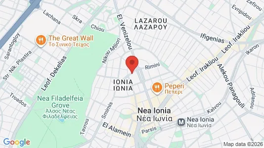 Apartments for rent i Filadelfeia-Chalkidona - kort over placeringen
