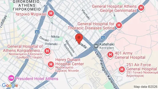 Apartments for rent i Athens Ampelokipoi - kort over placeringen