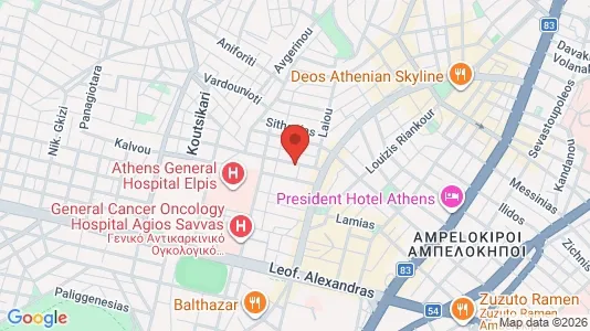 Apartments for rent i Athens Ampelokipoi - kort over placeringen