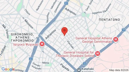 Apartments for rent i Filothei-Psychiko - kort over placeringen