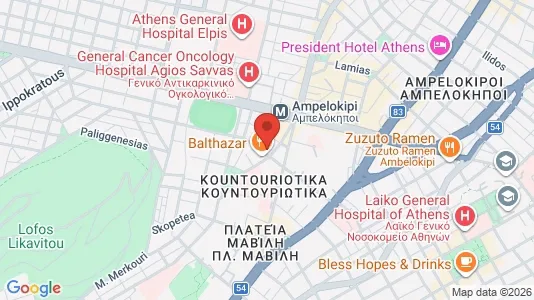 Apartments for rent i Athens Ampelokipoi - kort over placeringen
