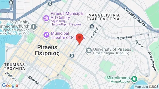 Apartments for rent i Piraeus - kort over placeringen