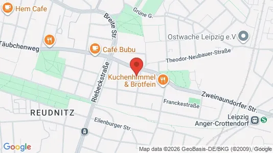 Apartments for rent i Leipzig - kort over placeringen