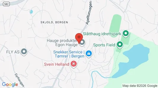 Apartments for rent i Bergen Fana - kort over placeringen
