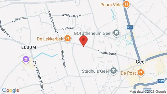Apartments for rent i Geel - kort over placeringen